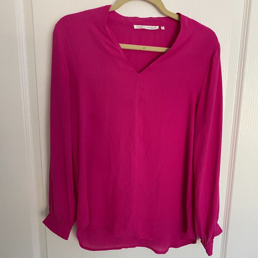 Violet + Claire Long Sleeve Pink Top Size Small
